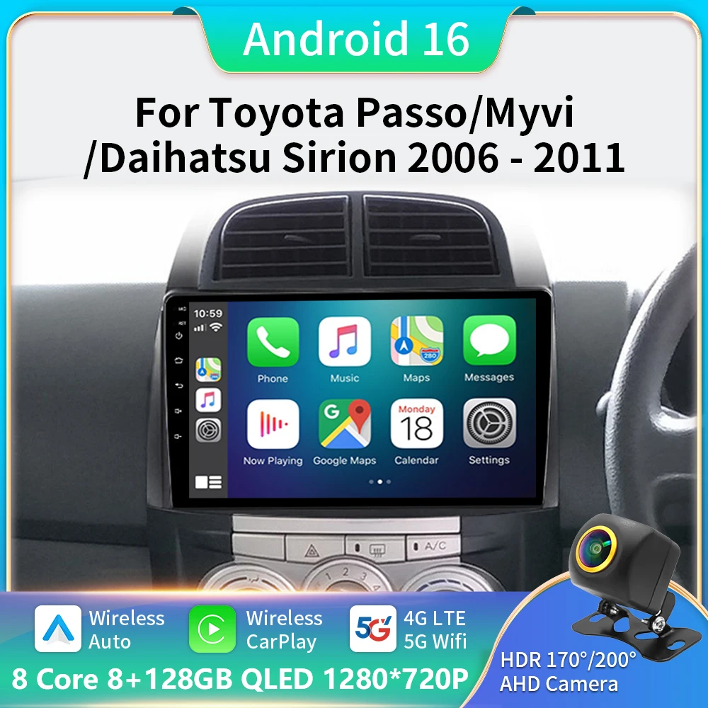 

For Toyota Passo Daihatsu Boon Sirion Subaru Justy Perodua Myvi 2006-2011 Android Car Radio DSP Multimedia Player Stereo GPS DVD