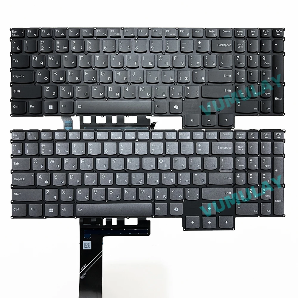 Teclado retroiluminado EE. UU./Ruso/SP/latín para Lenovo legion Pro 5 16IRX9 16ARX9,83DF,5 pro 16IRX9,Legion 5 15ARP8 15APH9,R7000 ARP8 APH9,83EF  PH5CYXRGBG-4T