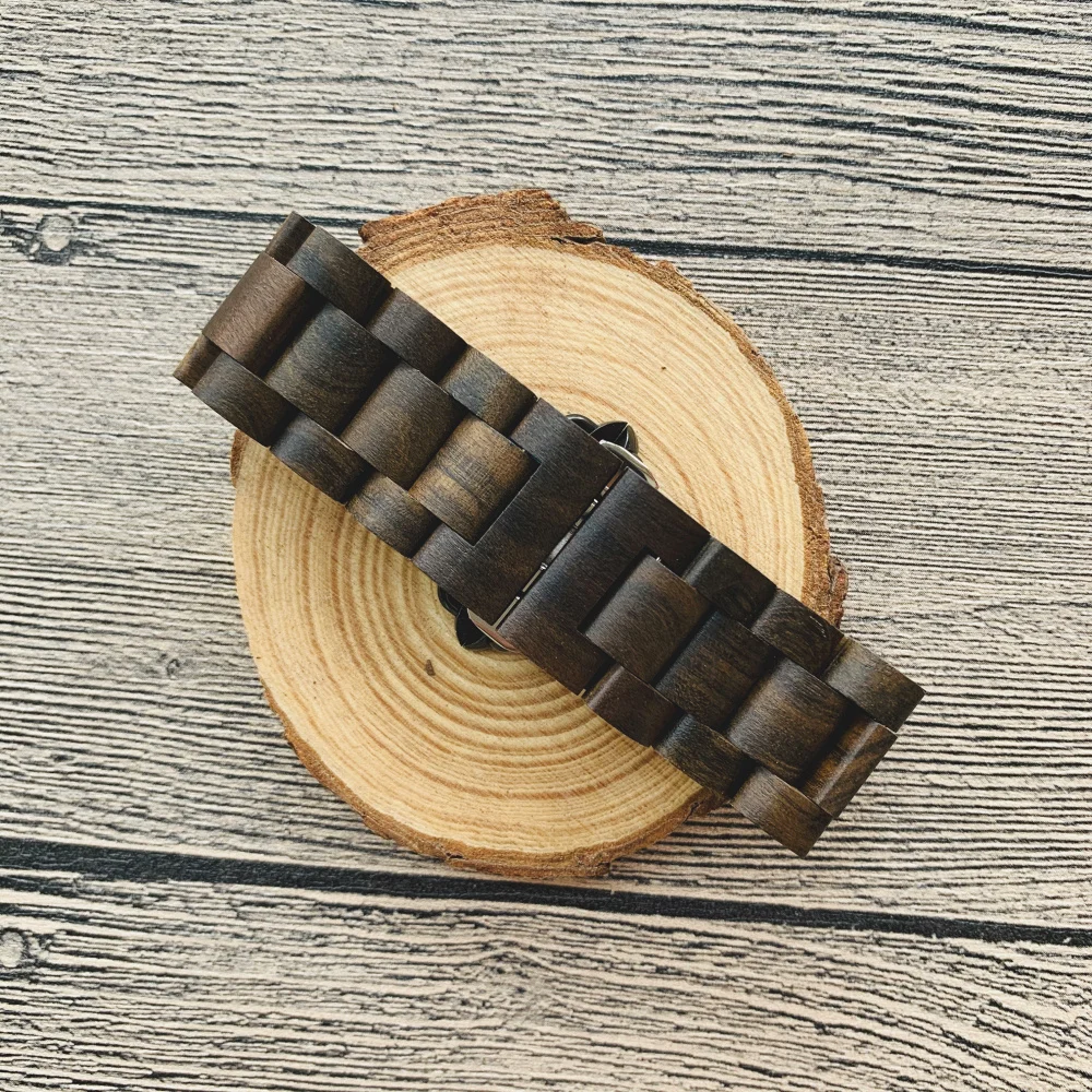 Retro Natural Wood Bamboo Bracelet For Apple Watch Band Ultra 40 41mm 44mm 45mm 49mm iWatch Strap Series 4 5 6 7 8 SE Watchband