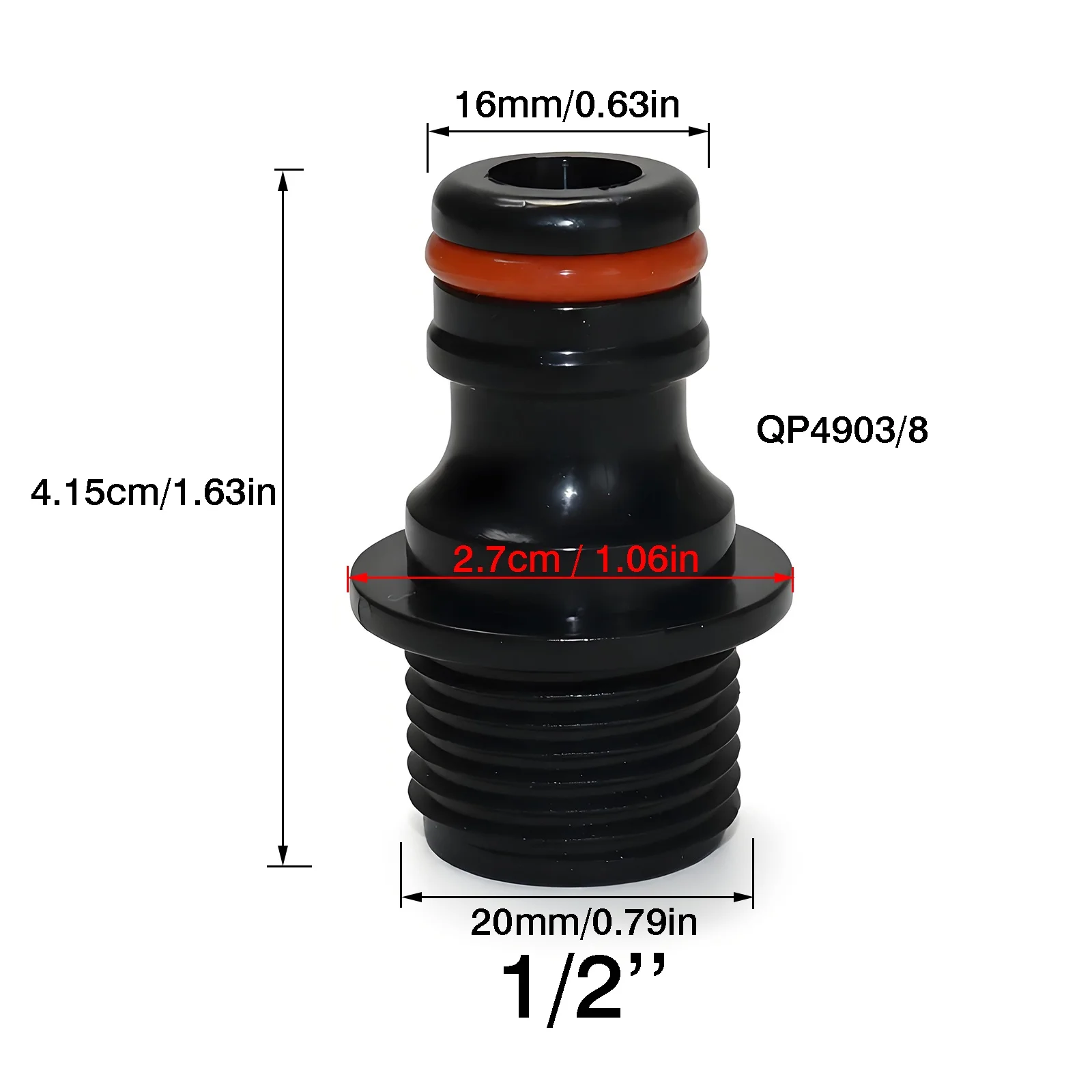1/2" 3/4" Brass Tap Nipple Connector Garden Hose Quick Connect Water Gun Hose Fittings Garden Watering Tools