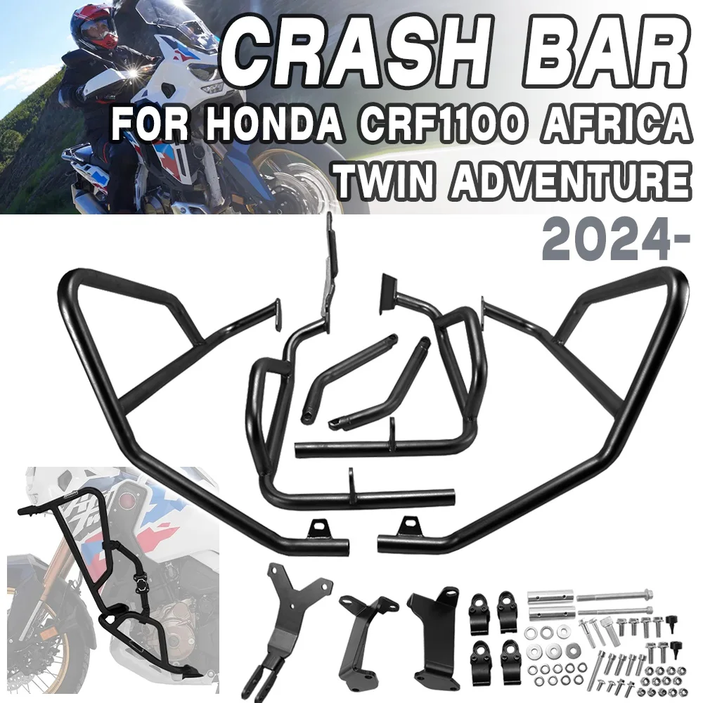 

Engine Upper Lower Bumper Guard Crash Bar Frame Protector For Honda CRF1100 1100L CRF 1100 L Africa Twin ADV Sports 2024-2025