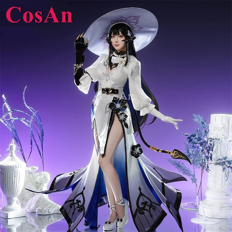 

CosAn Game Honkai: Star Rail Constance/The Dahlia Костюмы для косплея Великолепная элегантная боевая форма Одежда для ролевых игр на Хэллоуин