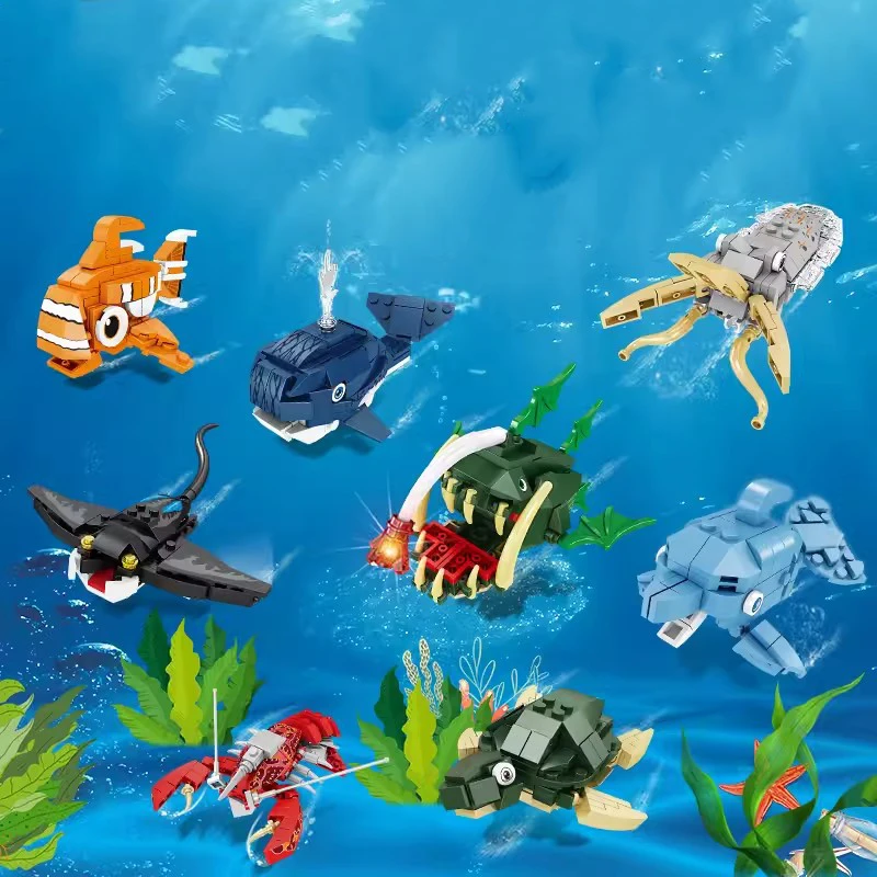 Great White Shark Building Blocks Toys -Leisure Activity, Perfect for Relaxation and Time-Killing Fun Our Own Ocean World