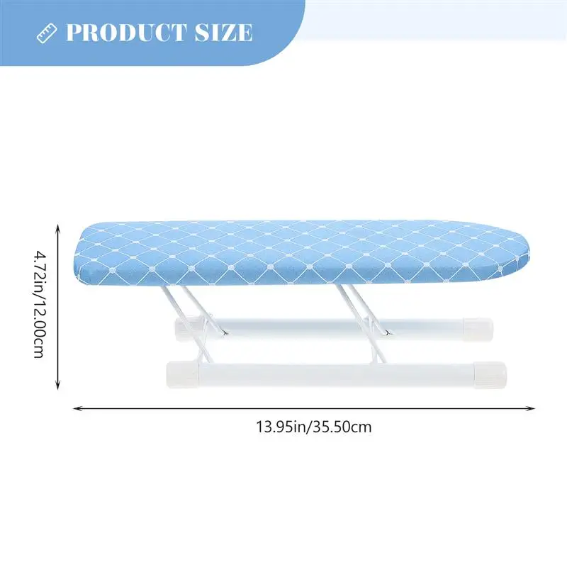 The Iron Ironing Board Travel Foldable Table Mini Rack Fabric Household Tabletop Folding Board Stand for Home and Travel Use