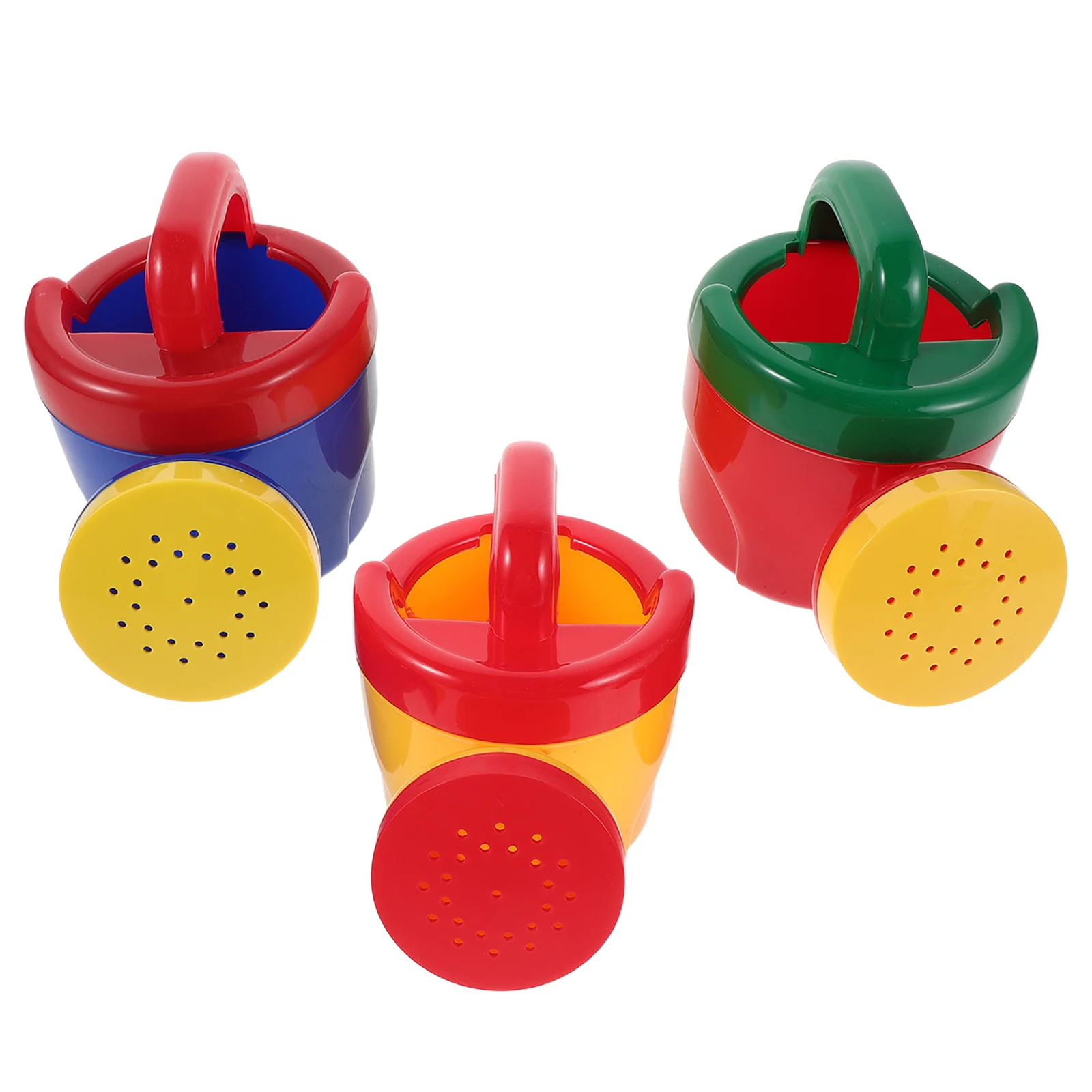 3 قطع من رشاش سقي بلاستيكي ملون للأطفال للعب المياه في الهواء الطلق وحمام السباحة الممتع للأطفال الصغار