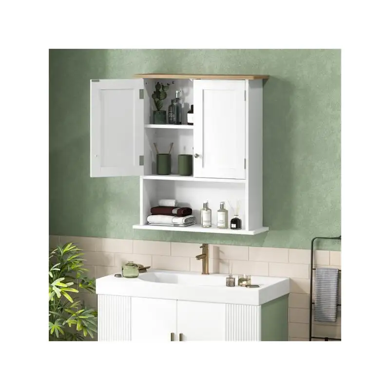 منظم تخزين خزانة الحائط، أرفف قابلة للتعديل، متعددة الوظائف، ديكور المنزل، موفر للمساحة #1