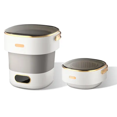 13L Portable Washing Machine for Underwear & Socks, Foldable Mini Washer with 3 Wash Modes and Spin Dryer, for RV and Travel