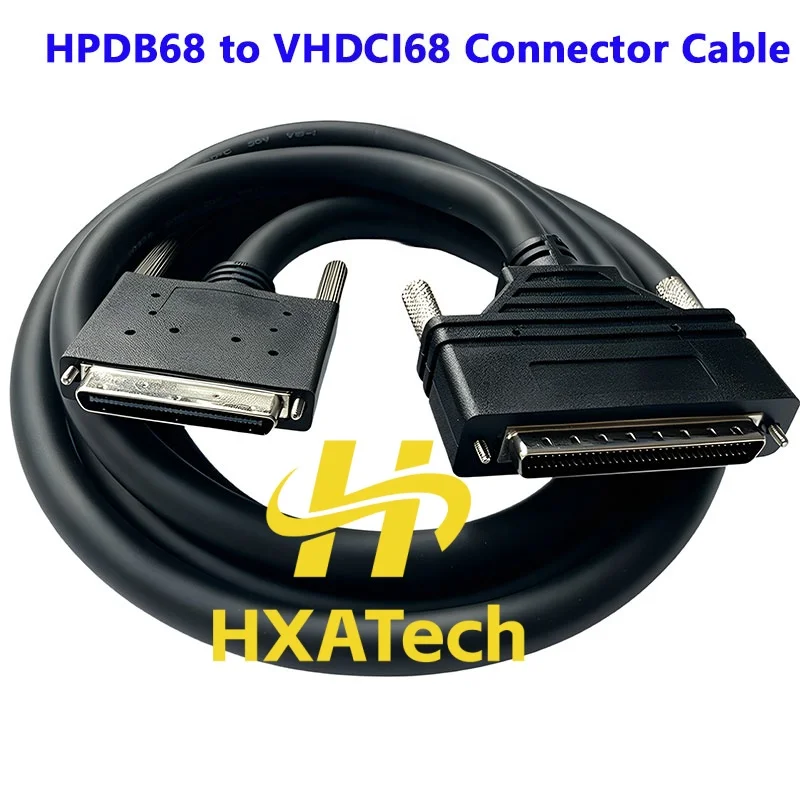 hxatech-scsi68p-オス-オス-コネクタ-ケーブル-hpdb68-から-vhdci68-データ-ケーブル-統合成形-長さカスタマイズ可能