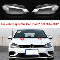 1/2pcs Car Headlight Cover For VW Golf MK7 GTI 2014-2017 Replacement Light Glass  Lampshade Clear Lens Lamp Car Accessories