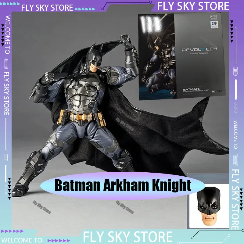 

Kaiyodo Batman Arkham Knight Amazing Yamaguchi Revoltech NR038 Batman Anime Figure Action Collectible Model Figure Toys Gift