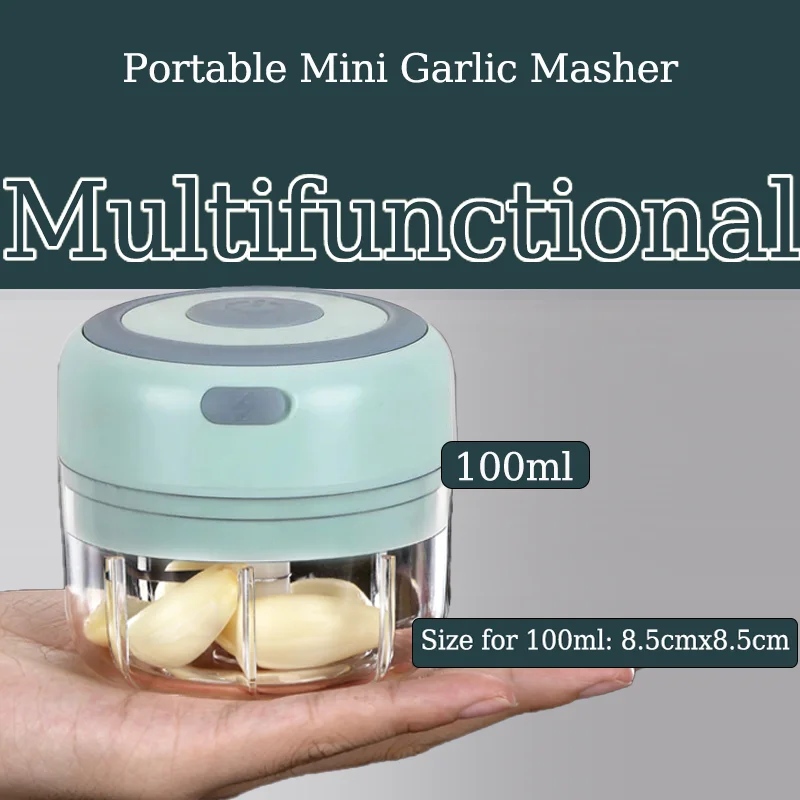 

Портативная мини-измельчитель для чеснока, USB-многофункциональная измельчитель овощей, кухонный гаджет, аксессуар для домашнего использования