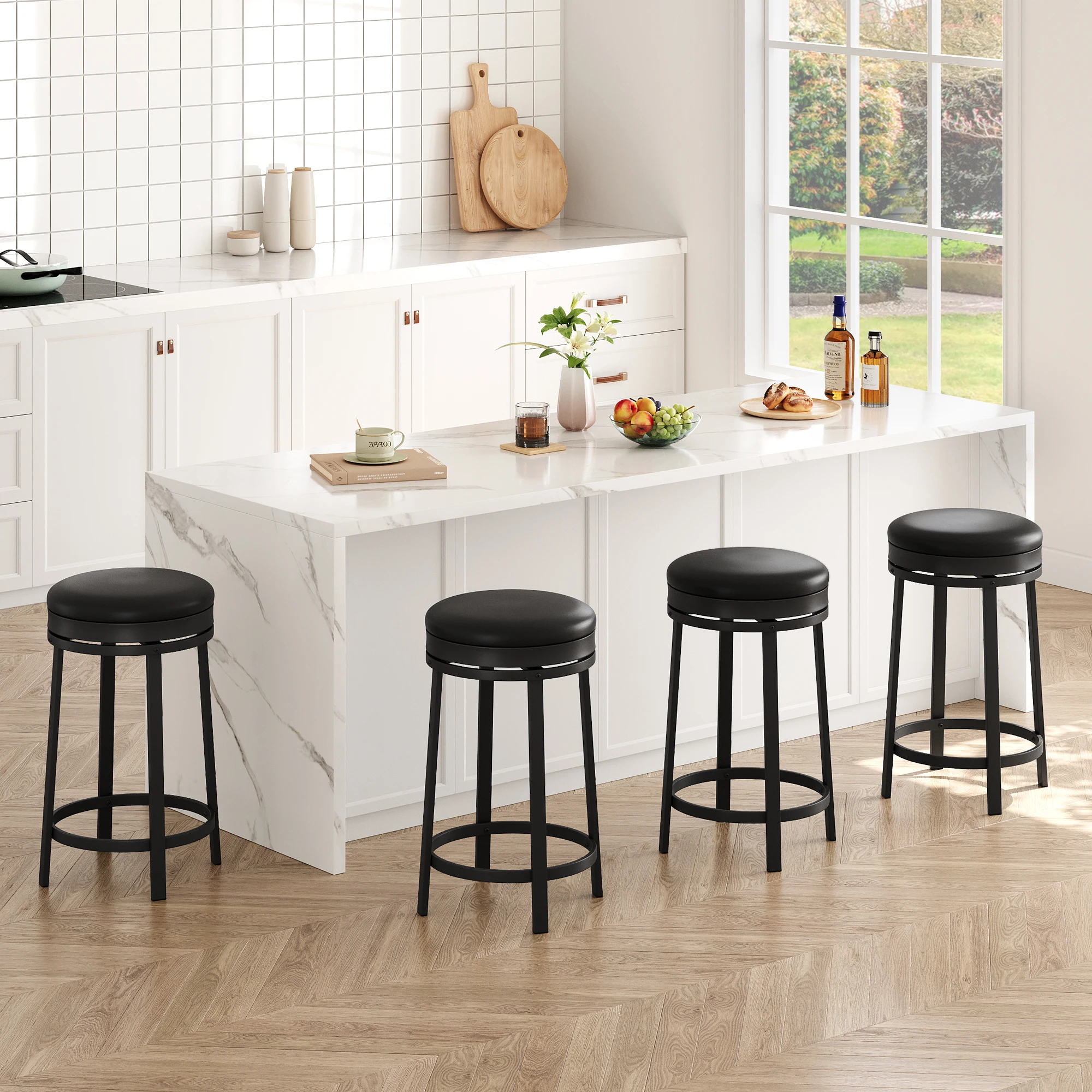 Swivel Bar Stools 2/4PCs 24