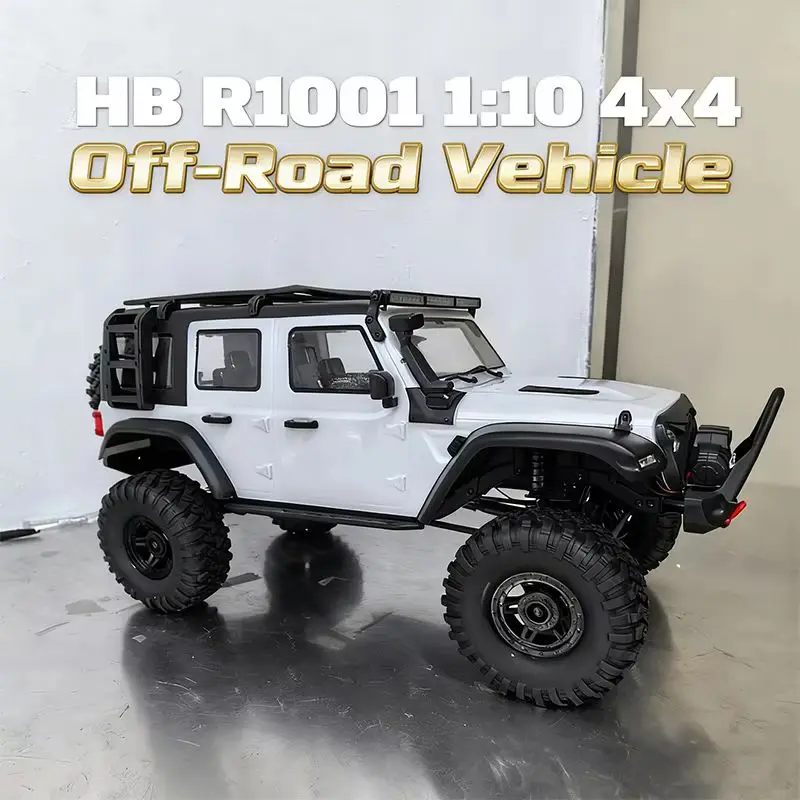 ترقيات جديدة 1/10 HB R001 برونكو مع ونش كهربائي 4WD التحكم عن بعد على الطرق الوعرة مركبة نموذج كهربائي RC تسلق سيارة الصبي هدية