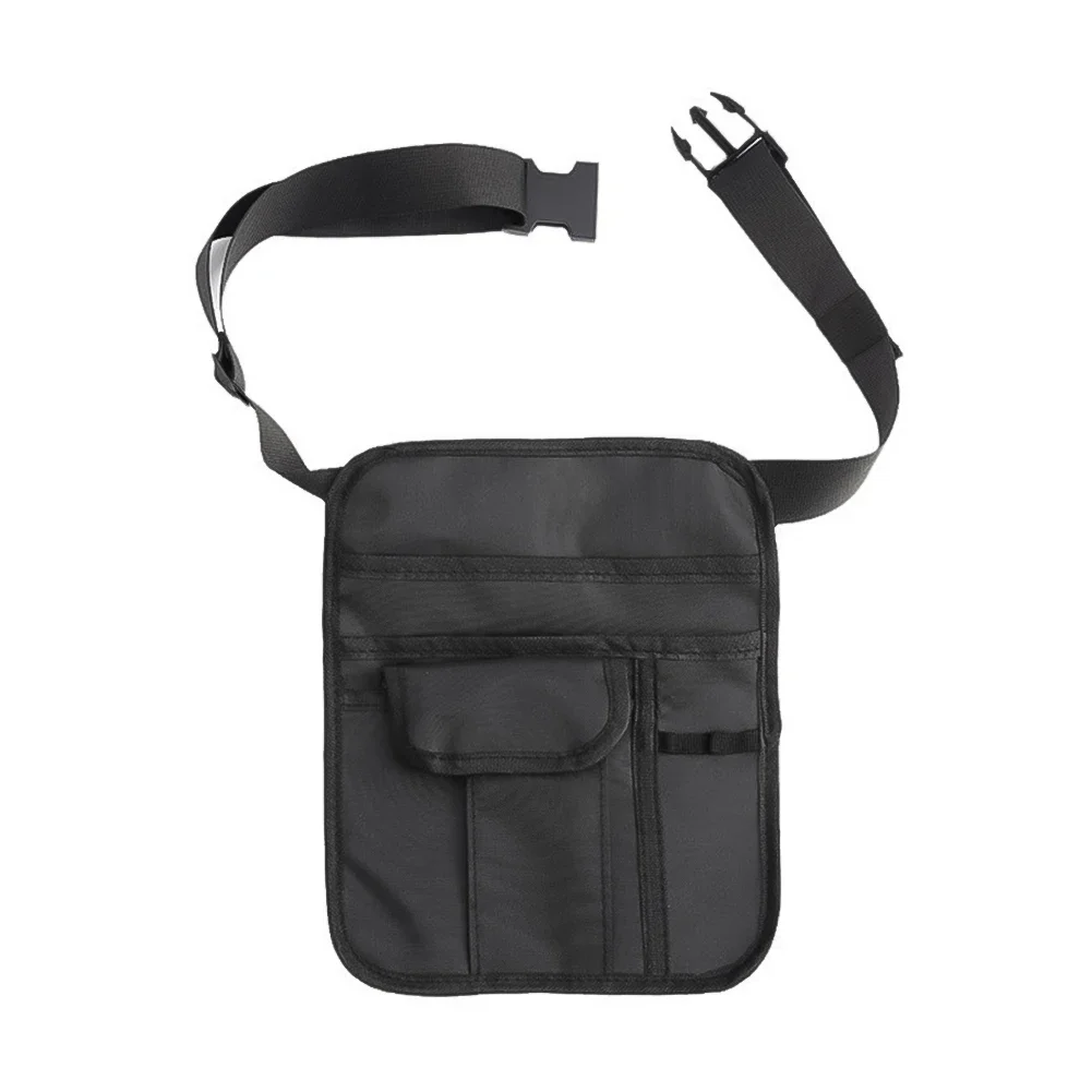 For Table Service Server Apron Bar Apron Multiple Pocket Server Apron Apron Black Multiple Pockets Adjustable Belt