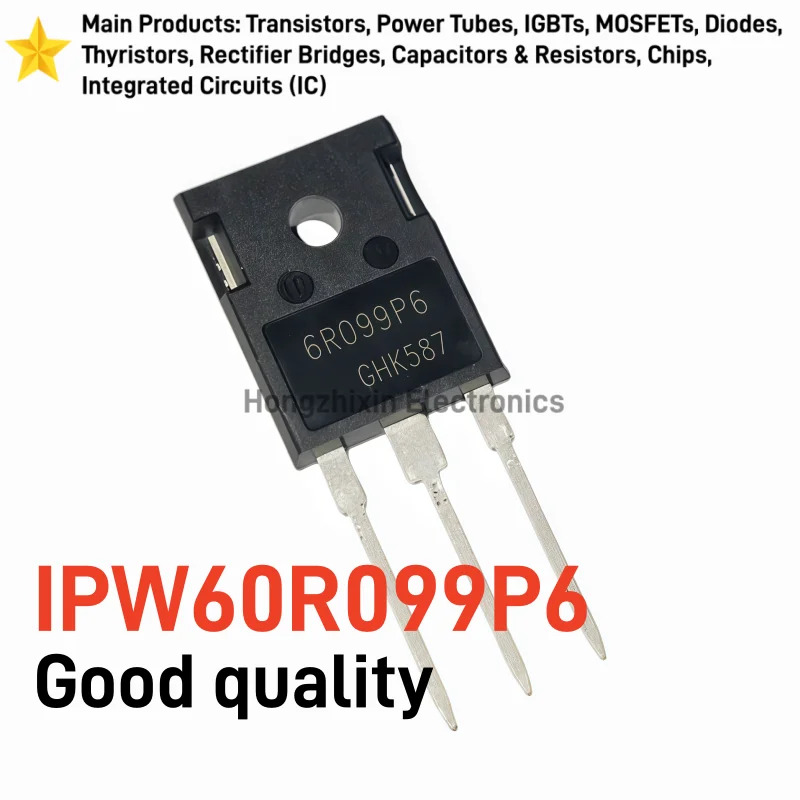 5/10PCS Good quality IPW60R099P6 TO-247 N Channel MOSFET 600V 37.9A Silk Screen 6R099P6 Power Transistor