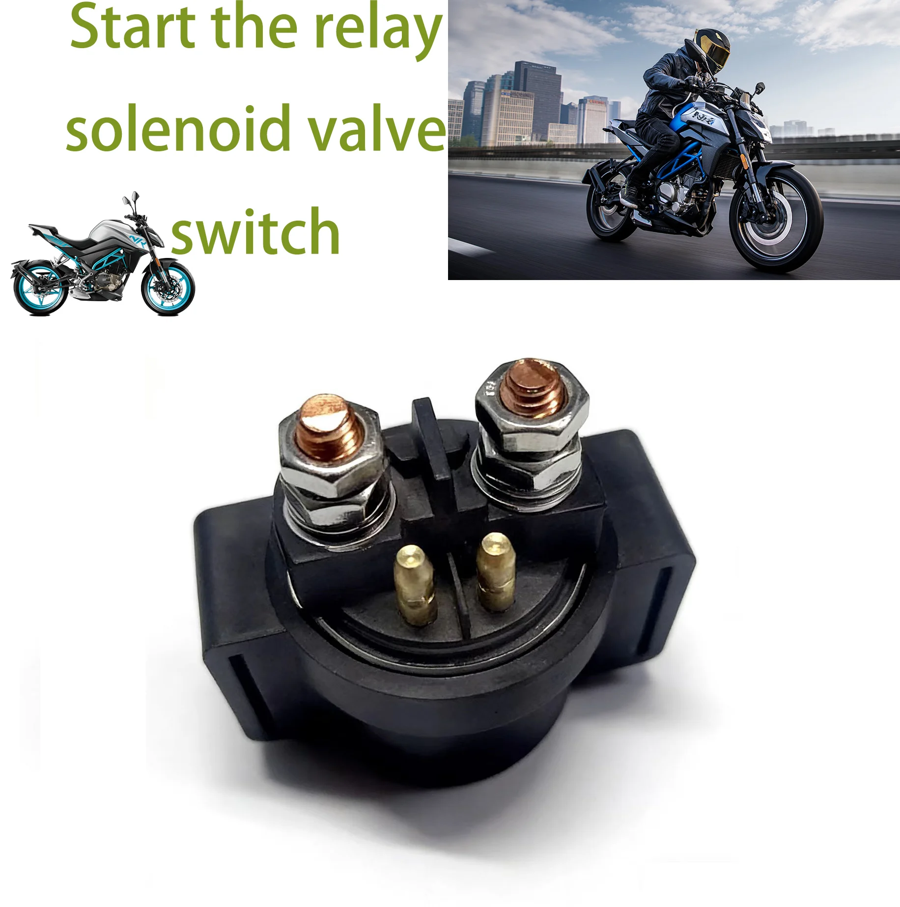 Starter Relay Solenoid Switch Suitable for Chunfeng Nk150 Nk250 Sr250