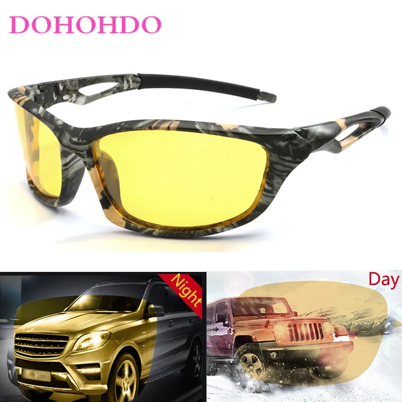

Trendy Classic Camo Night Vision Sunglasses Women Driving Anti-Glare Polarized Sunglass Men Outdoor Sports Goggles Lentes UV400