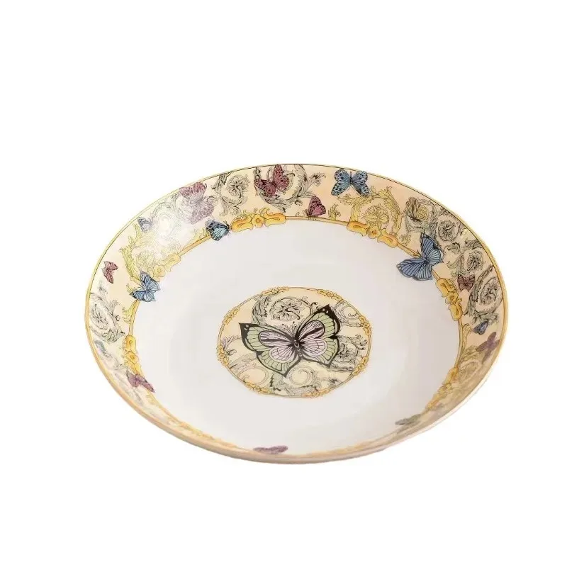 etro butterfly series coffee bowl plate spoon combination bone china glaze middle color 32 head tableware set