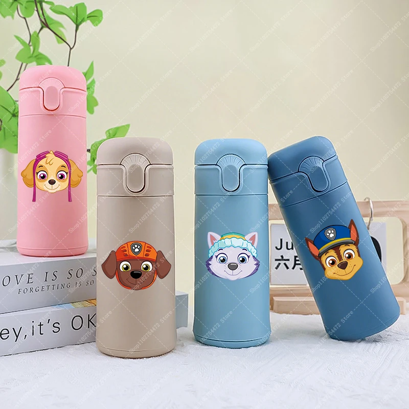 

PAW Patrols Kids Cute Glass Cup Skye Chase Cartoon Portable Water Bottle for Boy Girl Children Anime Printed Cups Birthday Gifts