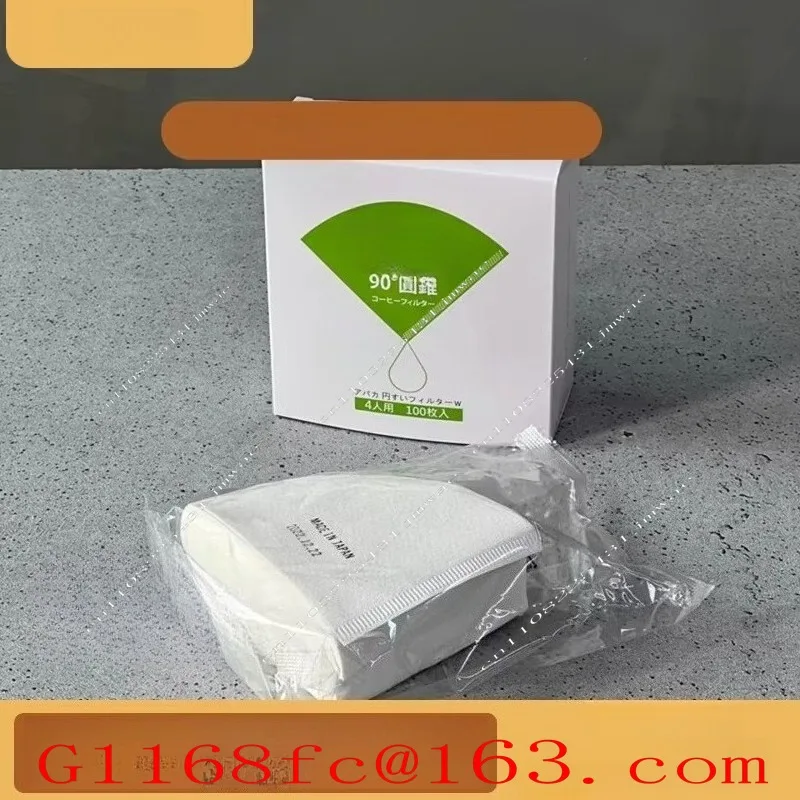 Hand Brewed Single Product V60 Hemp Fiber 100 Pieces Coffee Filter Paper