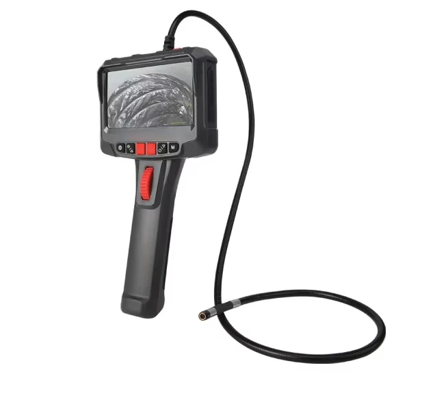 Industrial Borescope Inspection with 5 inch screen  180° turning  High Definition Visual