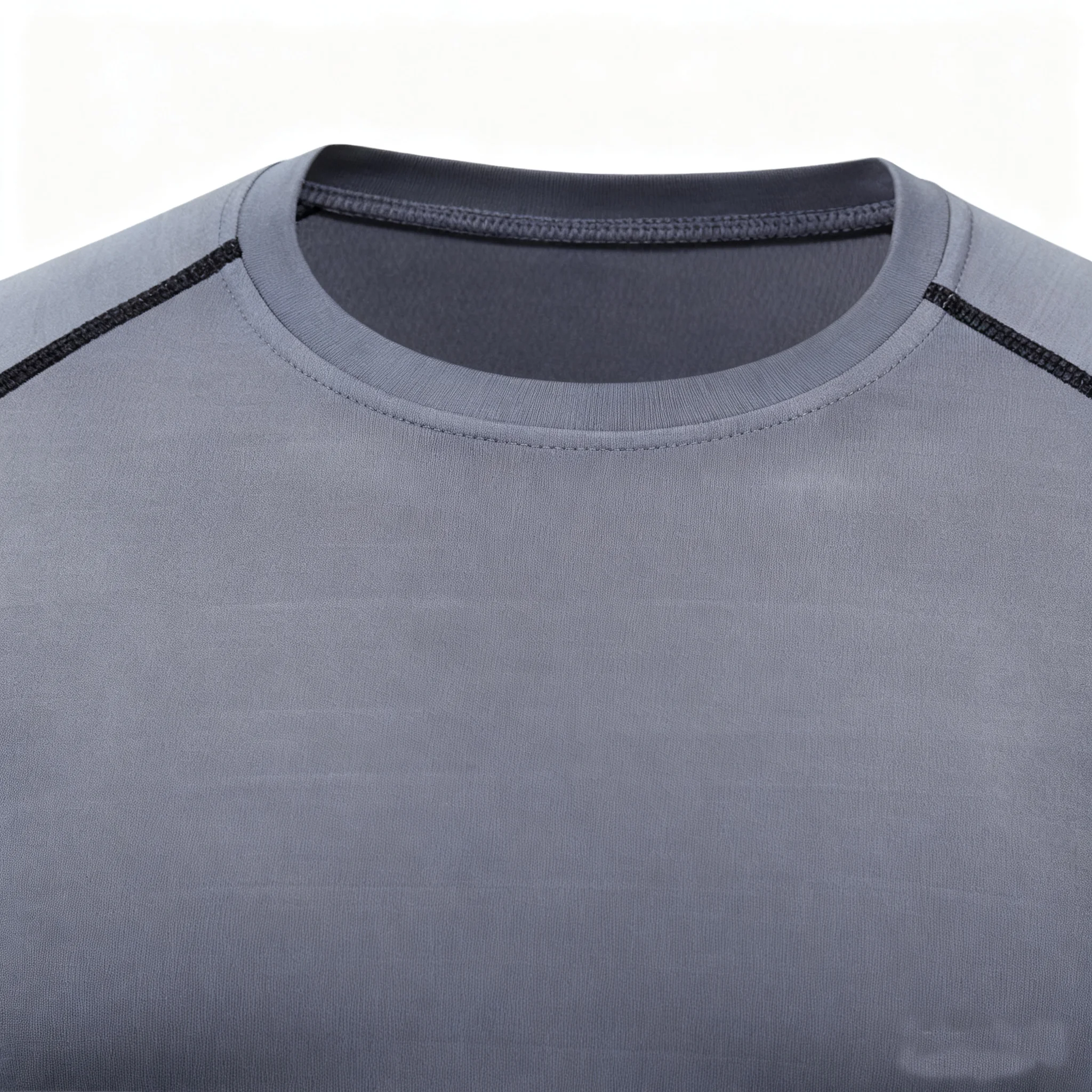 Esportes masculinos casuais de secagem rápida fitness, colete de compressão de manga comprida para corrida, camiseta esportiva de levantamento de peso para fitn masculino