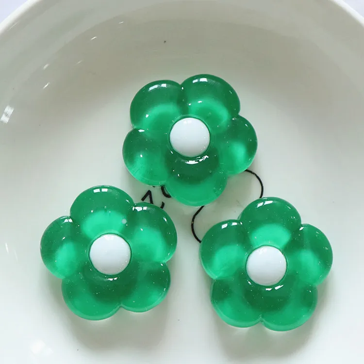 10pcs Mini Kawaii Dasiy Flower Resin Flat Back Cabochons Scrapbook Diy  Party Hairpin Accessories Home Decoration Craft
