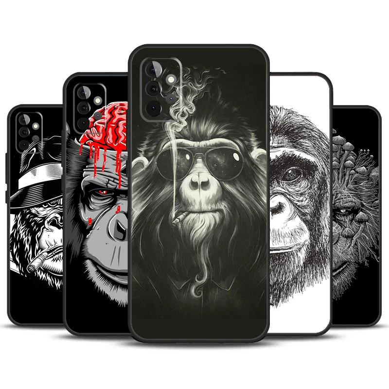 Amazing Monkey Chimpanzee Case For Samsung Galaxy A52 A72 A13 A33 A53 A14 A24 A34 A54 A15 A25 A51 A71 A12 A32 Cover