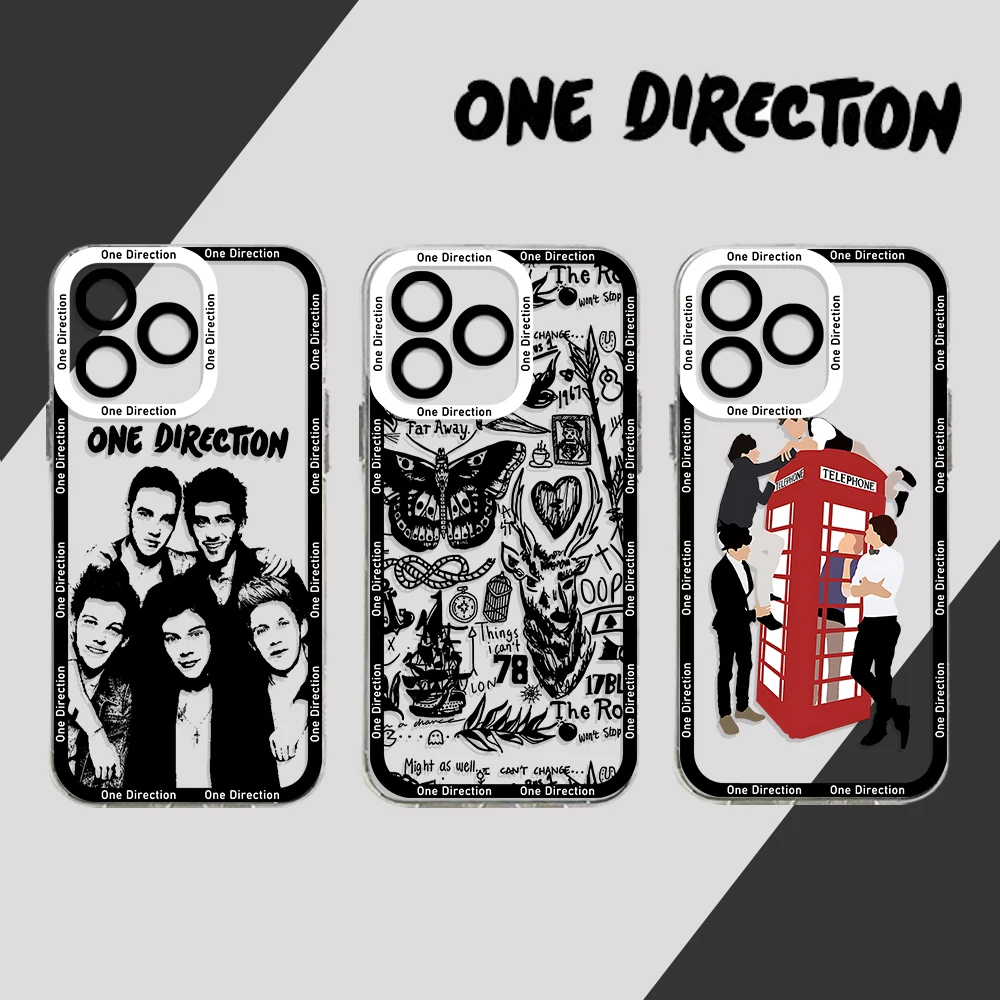 O-one D-Directions Phone Case For iPhone 15 14 13 12 11 Mini Pro Max X XR XSMax 6S 6 7 8 Plus SE20 Transparent Cover