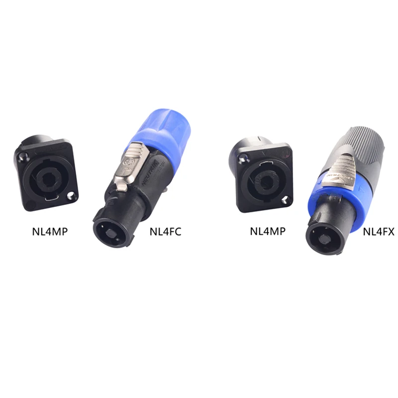 

NEUTRIK NL4MP/NL4FX/NL4FC/NL8FC 4-Core D-Type Audio Socket Guitar Plug Speaker Base Stage Show Adapter XLR Connector