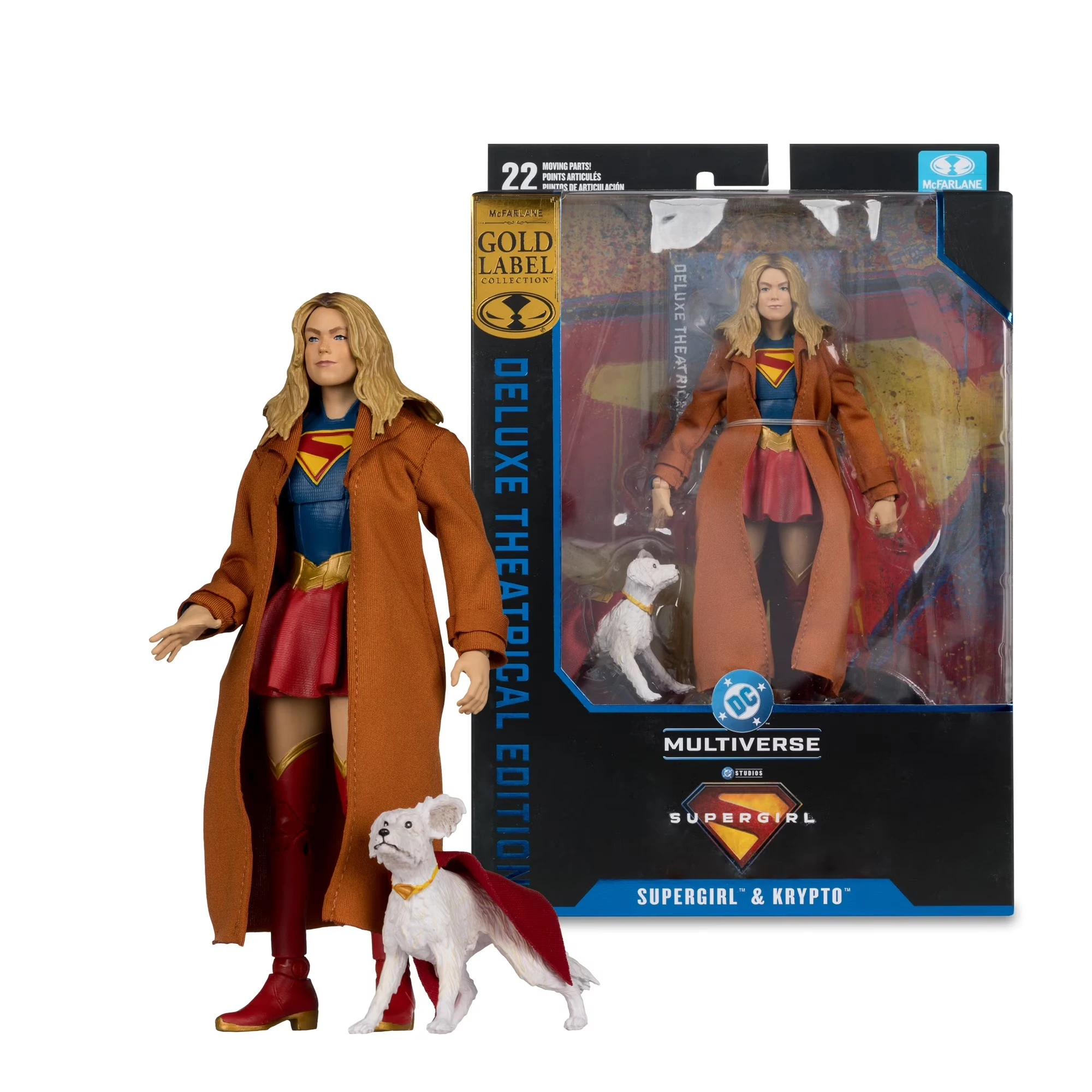 McFarlane Toys Supergirl & Krypto 7 Action Figure