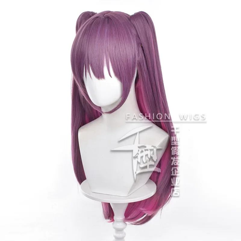 Anime 2.5 Dimensional Seduction Miriella Cosplay Wig Purple 80cm Long Hair Lace Net Mikari Tachibana Anime Wigs