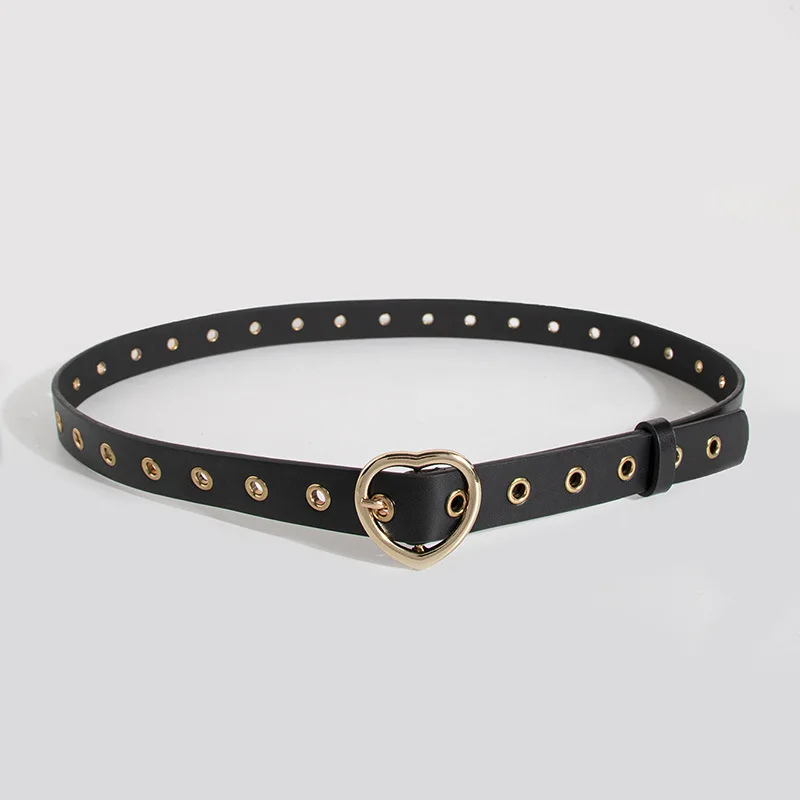 New cross-border manufacturer direct sales versatile eyes love buckle adjustable women's fashion classic trousers belt spot