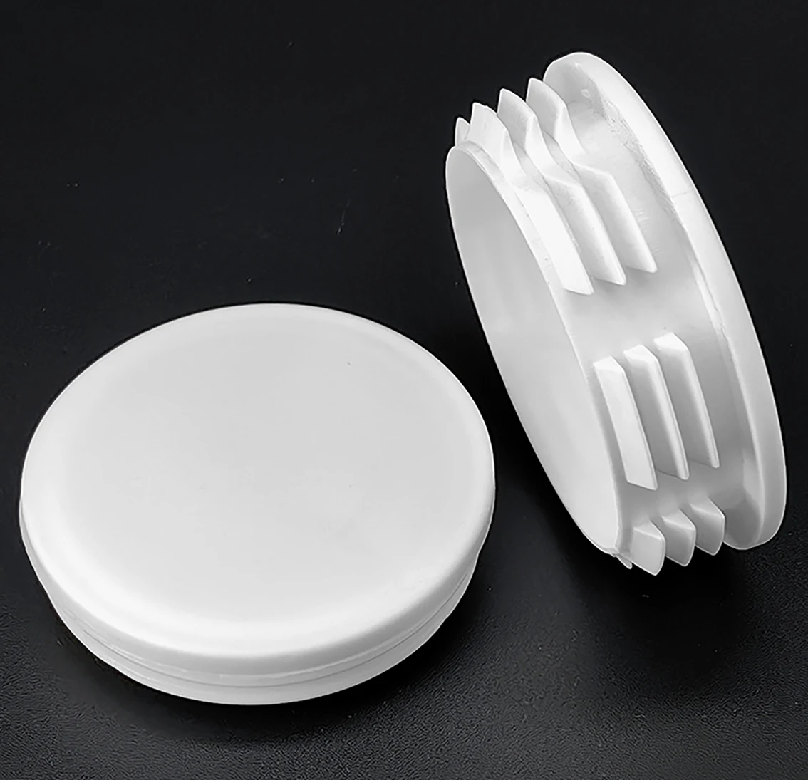 13mm-114mm tappi rotondi in plastica bianca tappo interno guarnizione di protezione guarnizione antipolvere tappi di copertura terminali per mobili con bullone per tubi