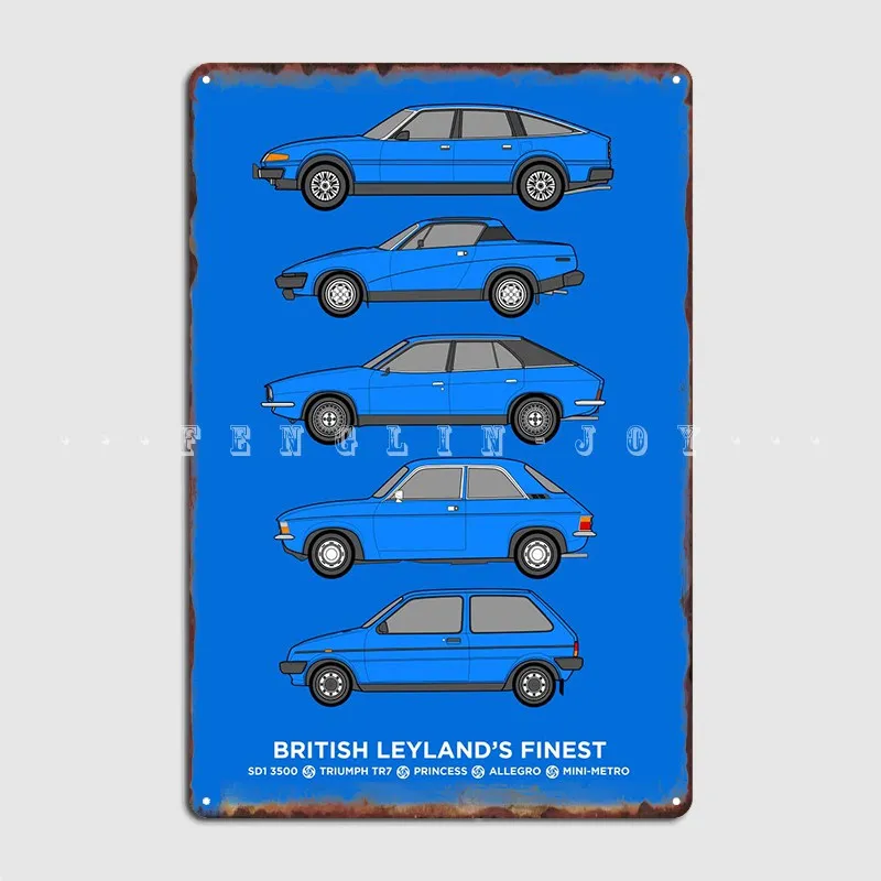 

British Leyland's Finest Metal Plaque Poster Plaques Club Bar Club Party Printing Tin Sign Poster