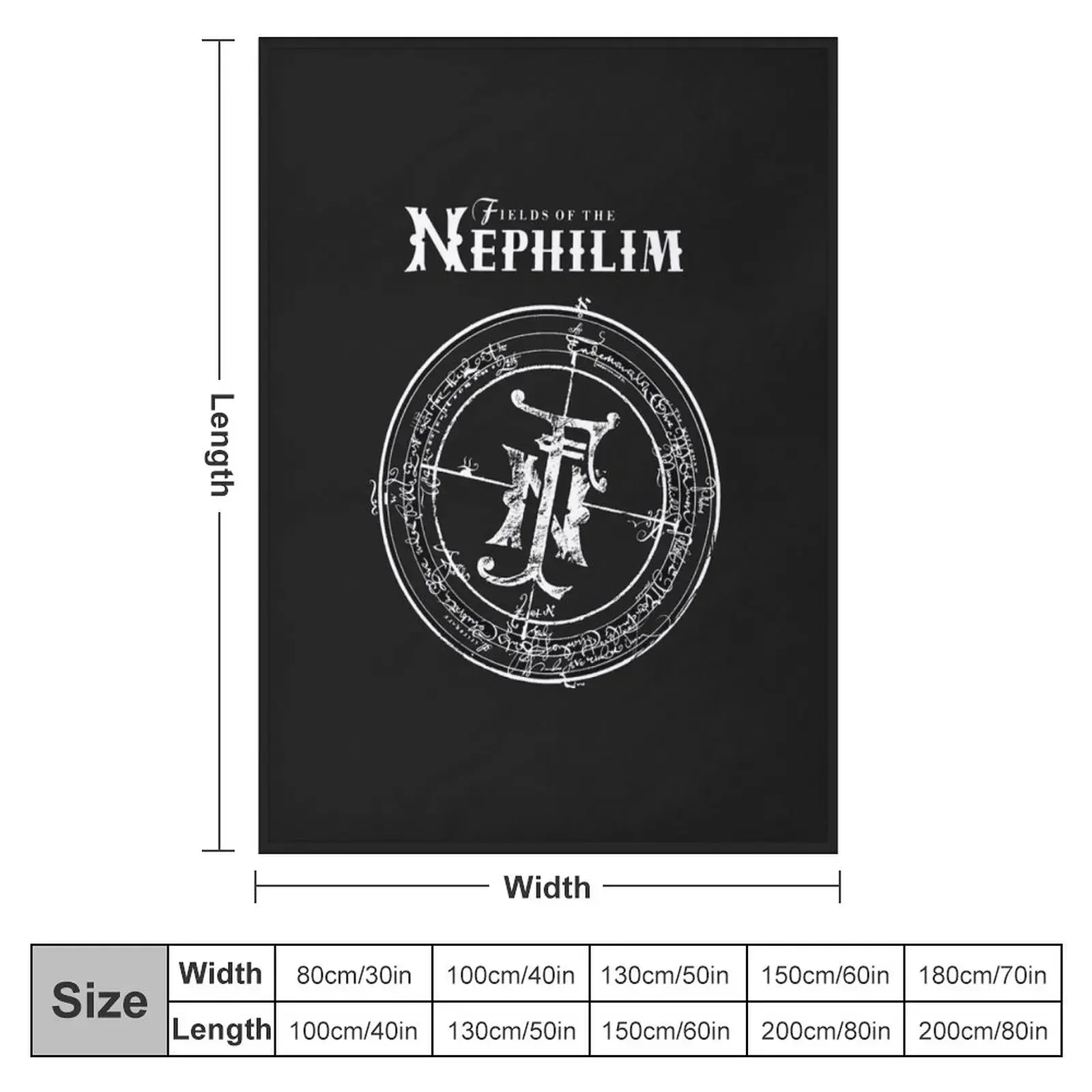 fields of the nephilim Throw Blanket decorative Luxury Designer Decorative Throw Blankets