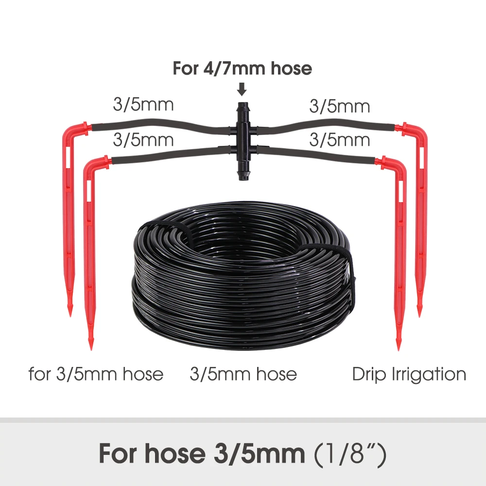 Durable Bluetooth&Wifi-compatible Timer Controller 4/7mm to 3/5mm Hose Emitter Smart Automatic Watering Drip Irrigation System