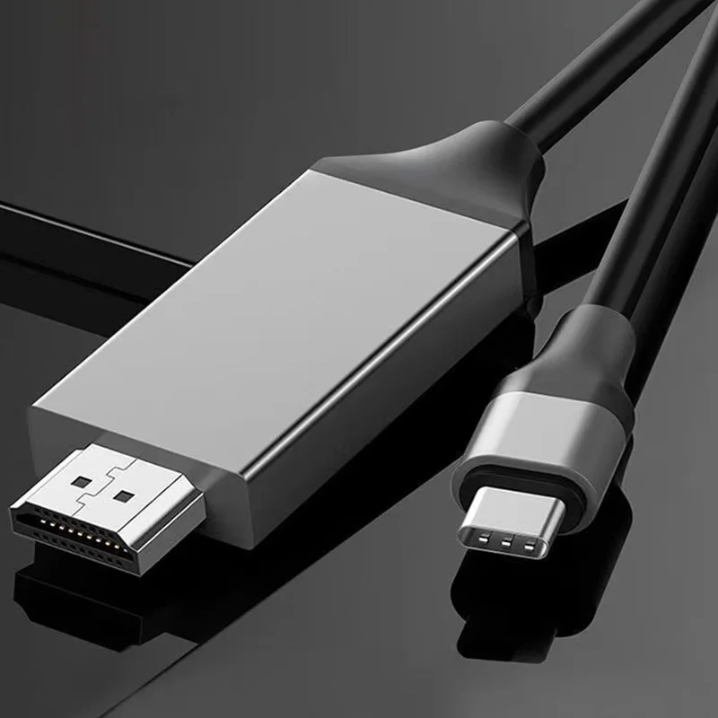 

Type C to HDMI-compatible Adapter 4k/30hz Video Cable 1080p USB 3.1 C to HD Same screen line for Macbook Pro ChromeBook Pixel