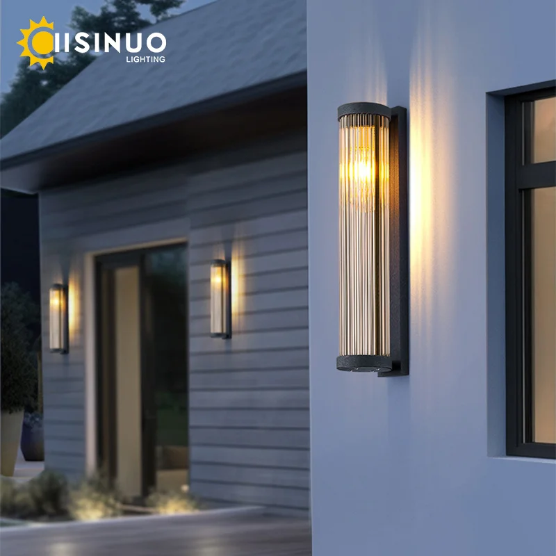 Solar Power Wall Light Waterproof IP65 Rustic Vintage Outdoor Sconces for Garden Patio Porch Farmhouse Eco-Friendly Weatherproof