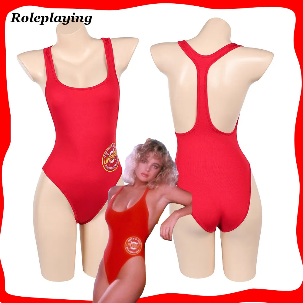 

CJ Parker Cosplay SWIMSUITS Costume 1998 Movie Baywatch Swimsuit Roleplay Woman Clothing Jumpsuit Halloween Carnival Party Suit
