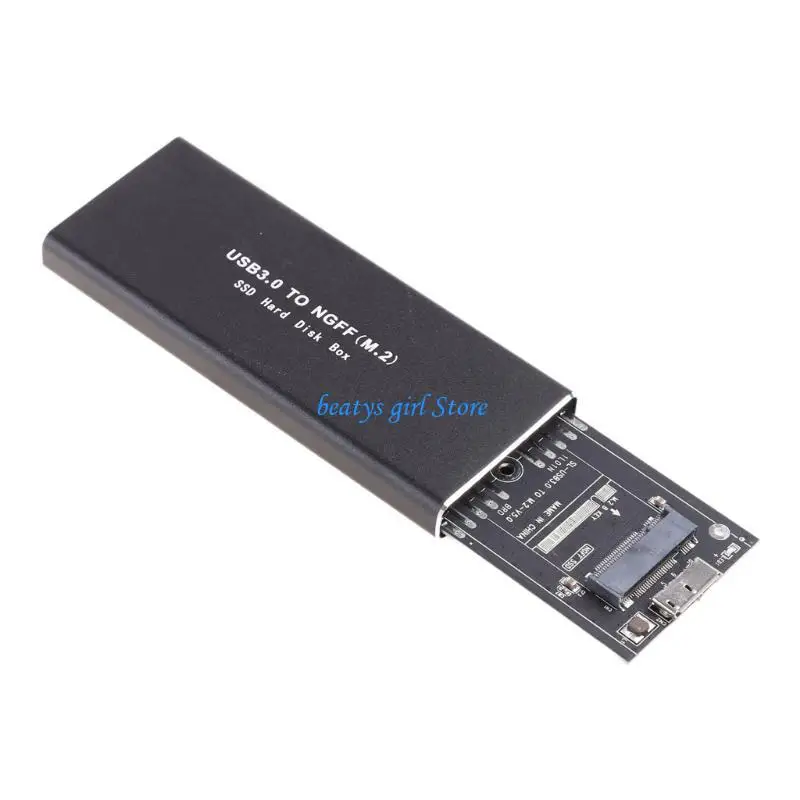 C7AB for M.2 NGFF to USB 3.1 Type-C SSD Mobile Hard Disk Box Adapter External Enclosu