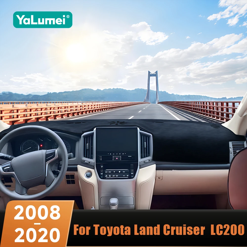 

Car Dashboard Cover Mat Avoid Light Pads For Toyota Land Cruiser J200 LC200 2008-2012 2013 2014 2015 2016 2017 2018 2019 2020