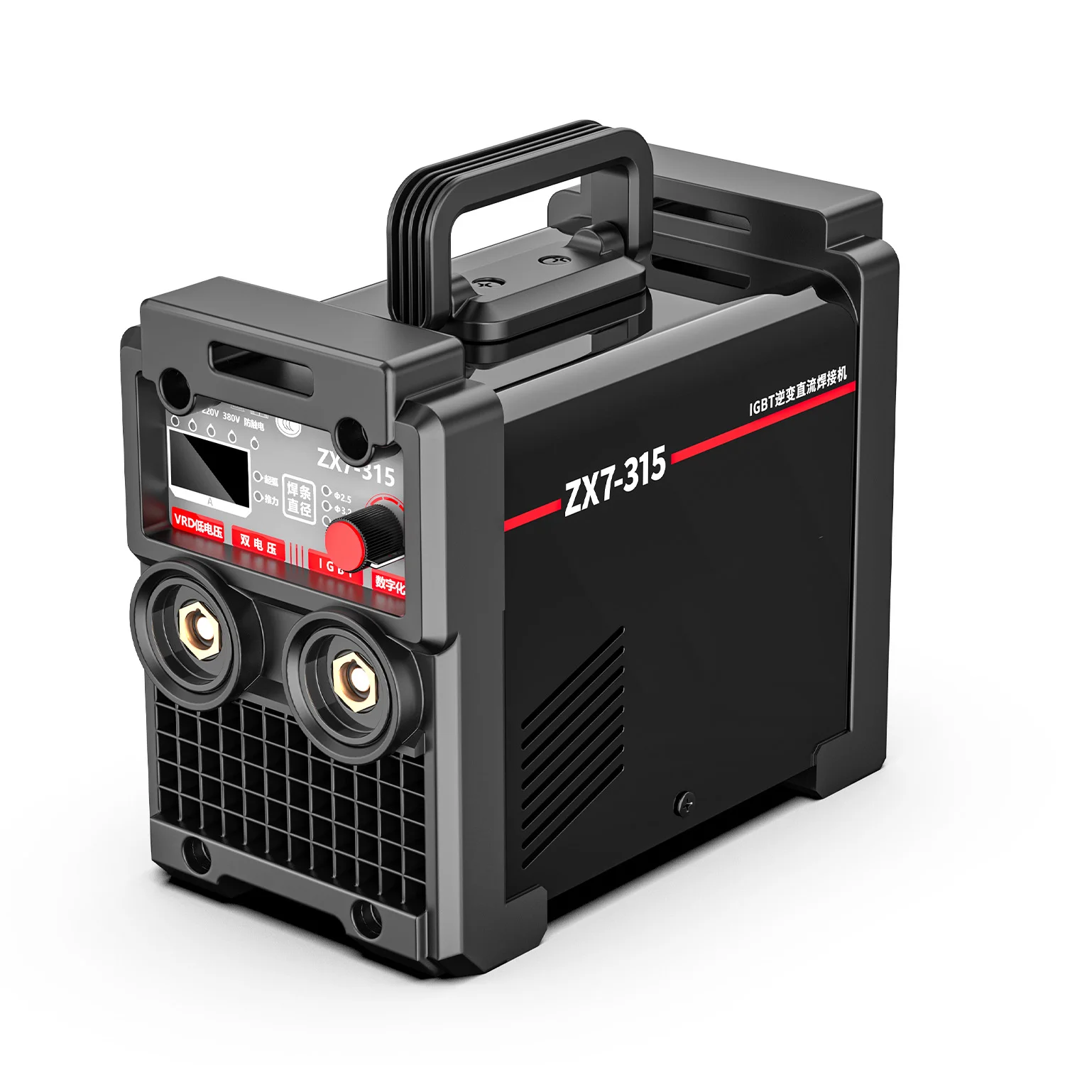 

MMA-315 Portable Inverter Arc Welder 20-315A Dual Voltage 220V 380V DC Motor 6.0 KVA IGBT Home Workshop Jobsite Electrode