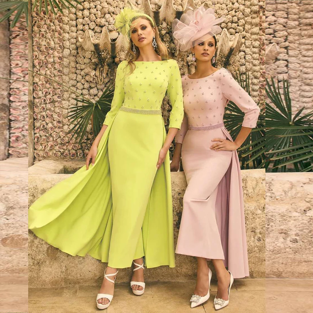 

Индивидуальные роскошные вечерние платья для матери невесты с бисером, фасон «русалка» или «труба», для торжественных мероприятий и вечеринок, длинные платья 2026