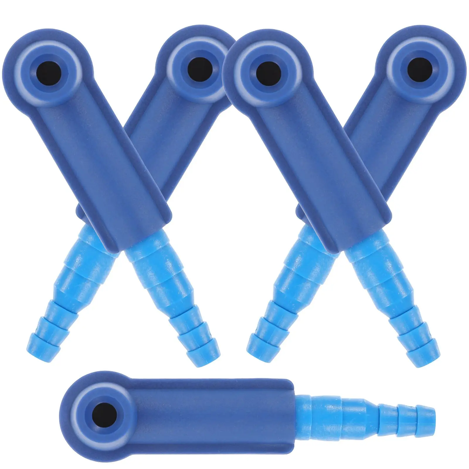 

5pcs Blue ABS Brake Fluid Exchange Tool Connector Kit for Car with Durable Texture Practical Use Oil Bleeder Pump
