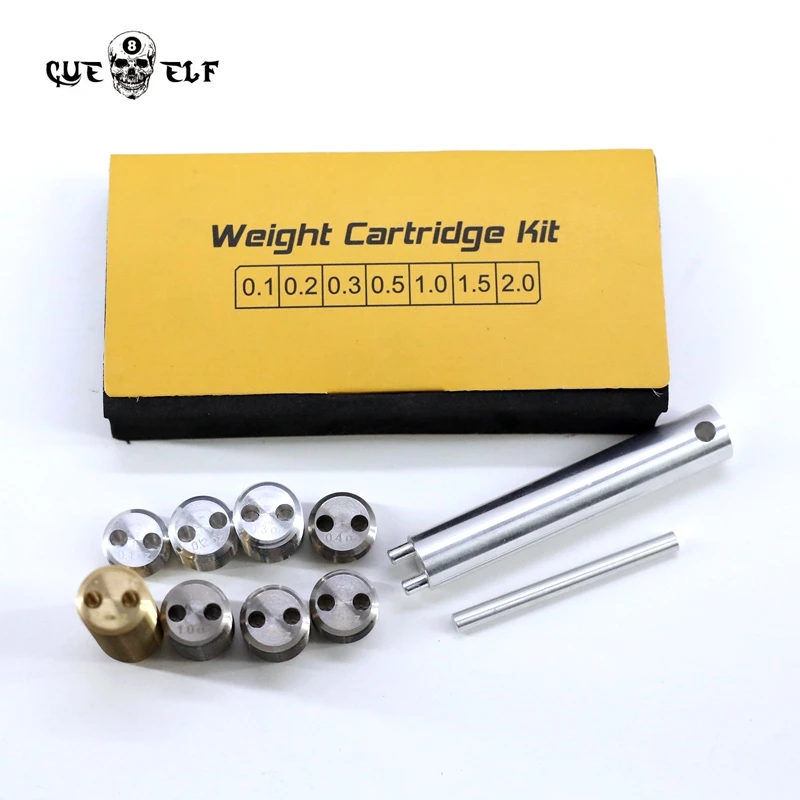 Cueelf wholesale billiard accessories weight cartridge kit stainless steel billiard pool cue weight bolt screw