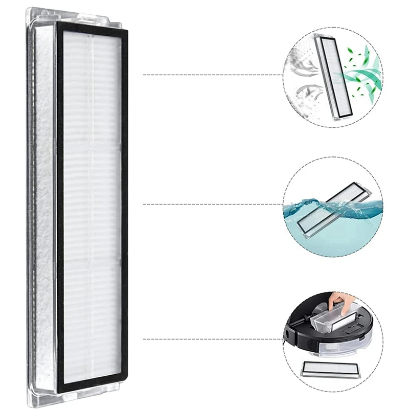 Lot de 16 pièces de rechange pour aspirateur robot Xiaomi X10 + et Dreame L10S Ultra, accessoires