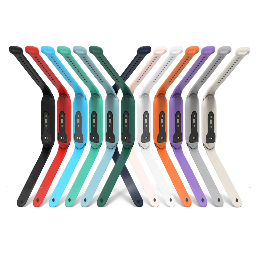 Xiaomi Mi Band 8用のスペアシリコンケース,いくつかの色,アクセサリー