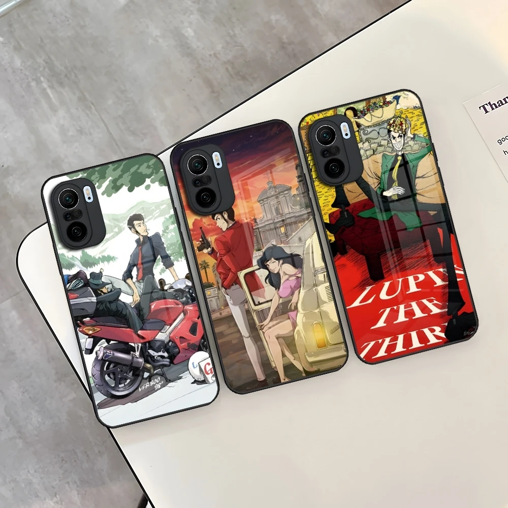 Чехол для телефона Lupin The Third Lupin III из закаленного стекла для Redmi 13c 12 13 12c Note 13 Pro Plus 11 12 Pro 10 11s 12s Cover