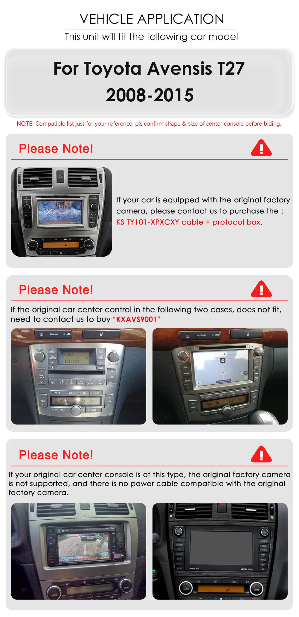 Hizpo 9" Wireless CarPlay Android Auto for Toyota Avensis T27 2008-2015 GPS Car Intelligent Systems Radio Smart Autoradio 6115